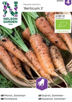 Nelson Garden siemen porkkana, Berlicum 2, luomu