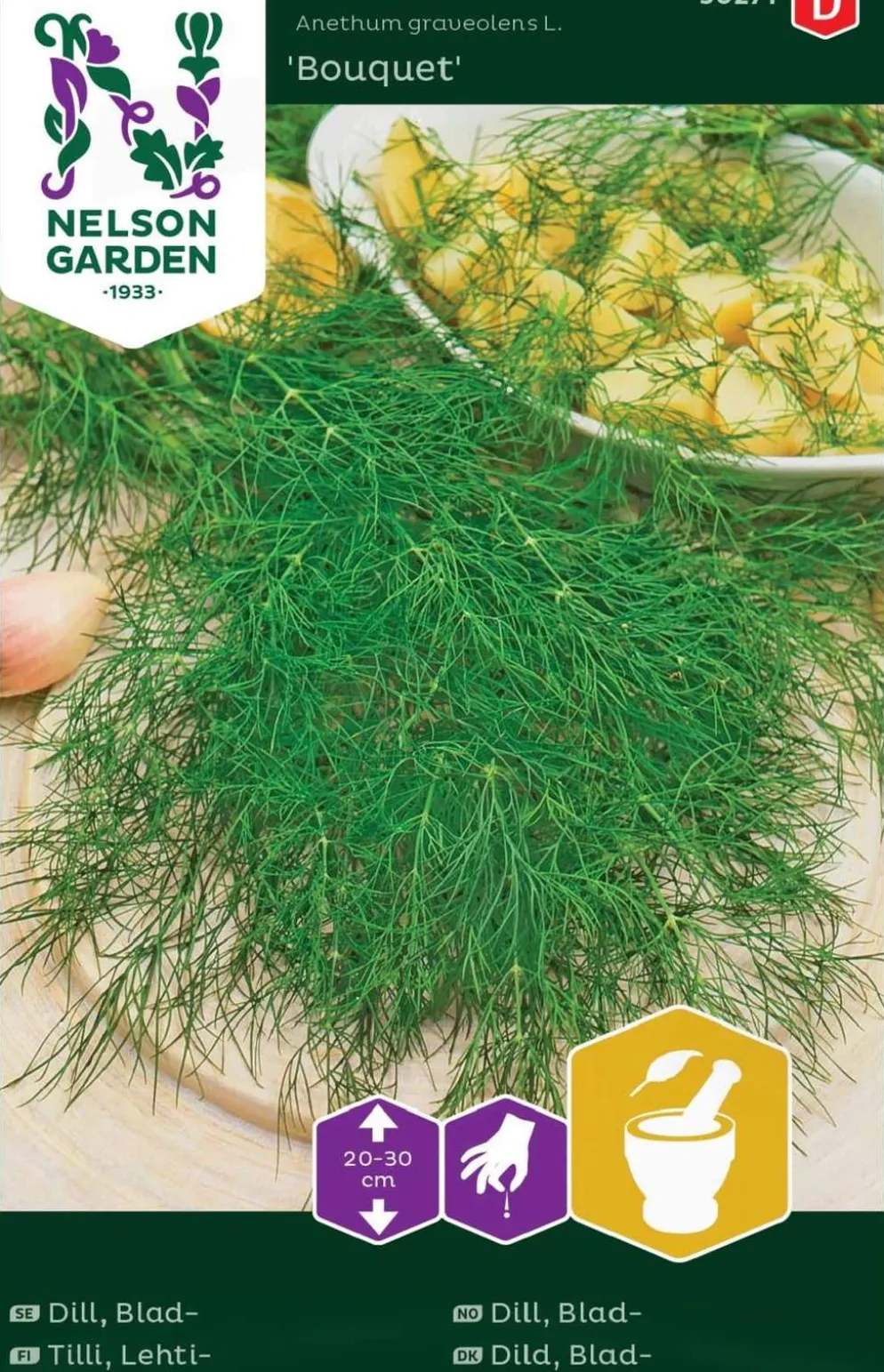 Nelson Garden siemen tilli, Bouquet