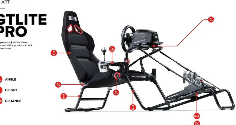 Next Level Racing GT Lite Pro ajopenkki