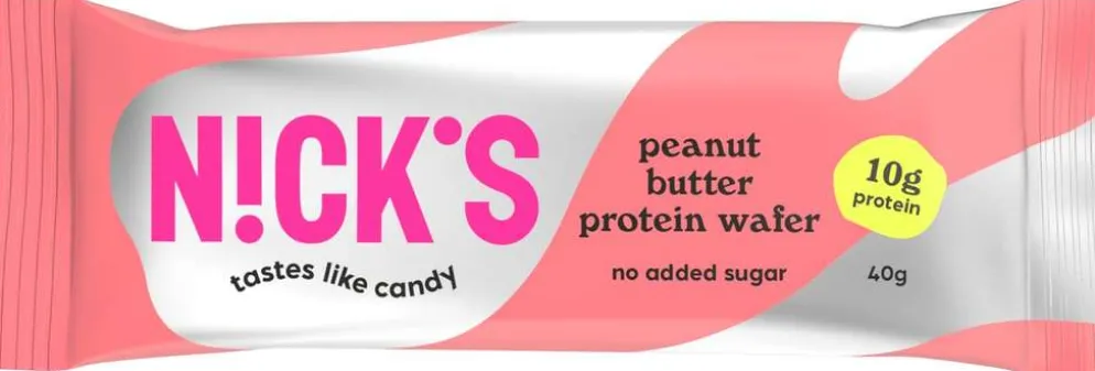 Nick's Peanut Butter Protein Wafer 40g gluteeniton proteiinivohvelipatukka