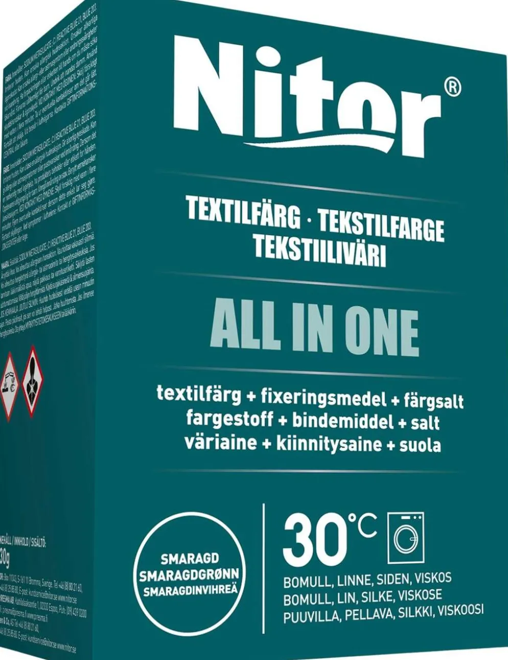 Nitor Tekstiiliväri All in one 230g smaragdi