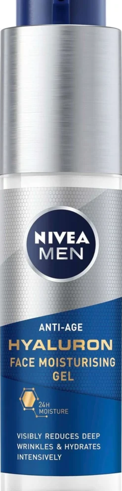 NIVEA MEN 50ml Anti-Age Hyaluron Face Moisturising Gel -kasvogeeli