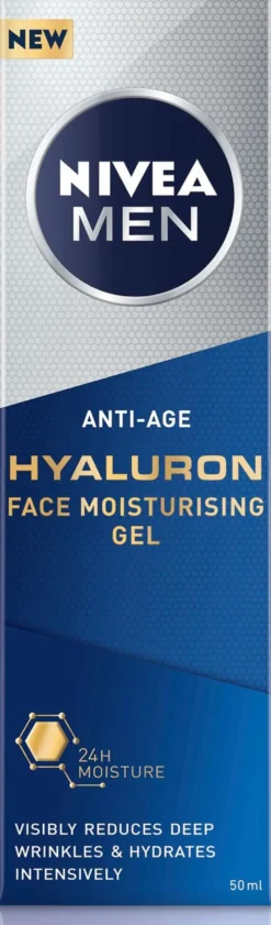 NIVEA MEN 50ml Anti-Age Hyaluron Face Moisturising Gel -kasvogeeli