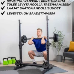 Nordcore Half Rack 107X60X150 Cm, Musta