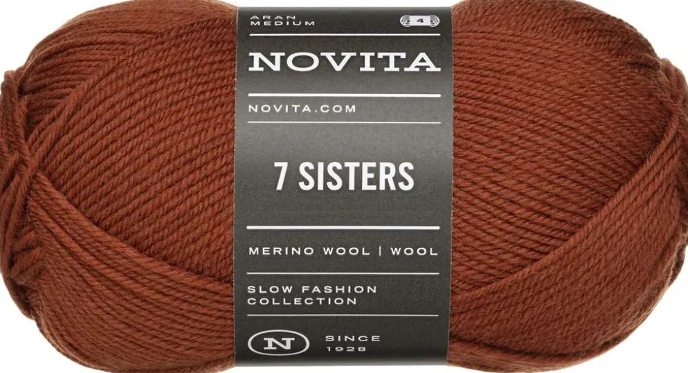 Novita lanka 7 Sisters 100g kinuski 666