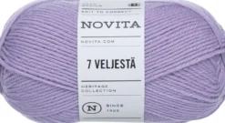 Novita lanka 7 Veljestä 100 g mustikkamaito 730