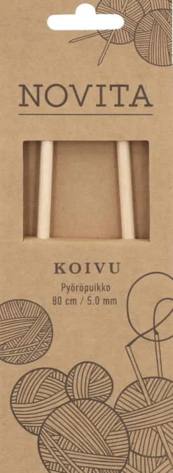 Novita Pyöröpuikko koivu 80cm - 5mm