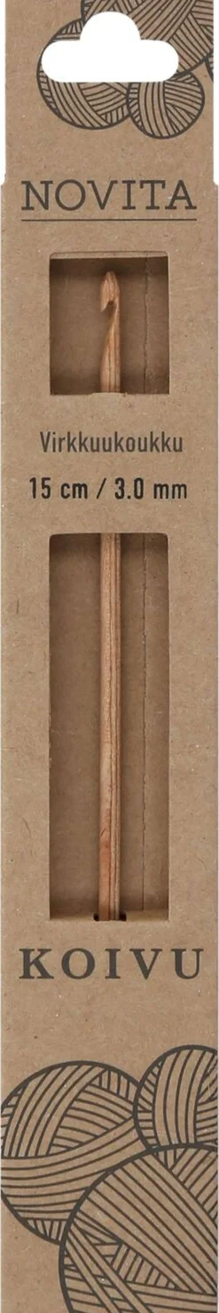 Novita Virkkuukoukku koivu 15 cm 3 mm
