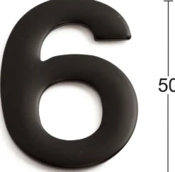 Numero 6 50mm musta rst