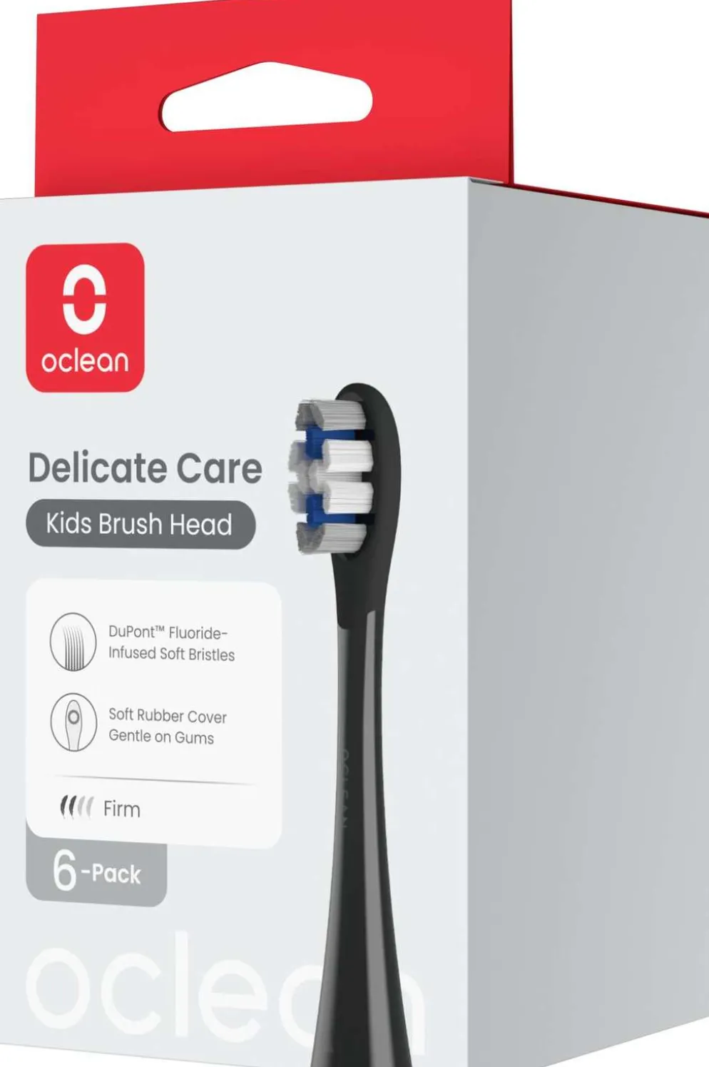 Oclean X Kids harjaspää musta 6 kpl C04000394