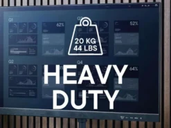 One For All DM5210 Heavy Duty Monitorivarsi kahdelle näytölle, musta