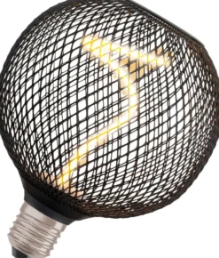 OSRAM LED-sisustuslamppu Decor Spiral Globe 125mm 3,5W 130lm 1800K E27 musta