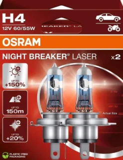 Osram Night Breaker Laser H4 12V 60/55W polttimopari