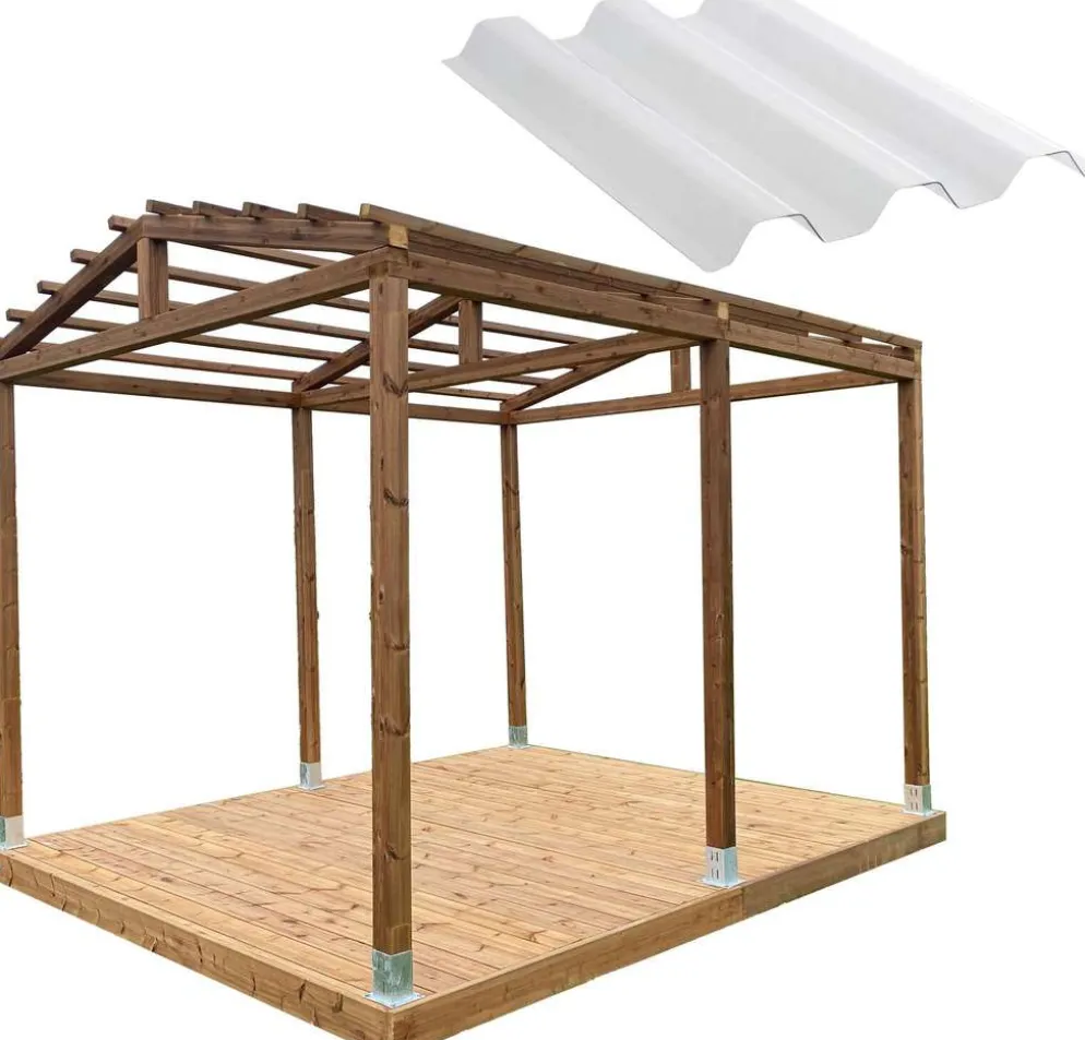 PatioN°rd Harju pergola 3x3 valokatteella