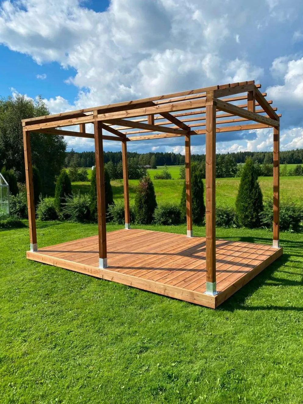 PatioN°rd Harju pergola 3x3 valokatteella
