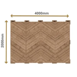 PatioN°rd Kaiku valmisterassi 2x4 kestopuu