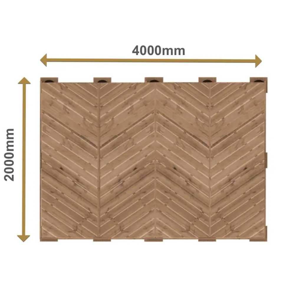 PatioN°rd Kaiku valmisterassi 2x4 kestopuu