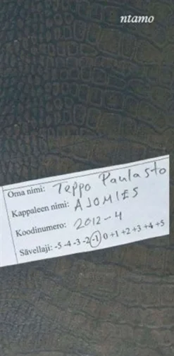 Paulasto, Ajomies