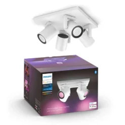 Philips Hue Argenta -kohdevalaisin neljällä spotilla 4.2W 2000-6500K 1200LM valkoinen