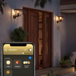 Philips Hue Inara -seinävalaisin ulkokäyttöön 7W 2700K 550LM valkoisella filamentti lampulla