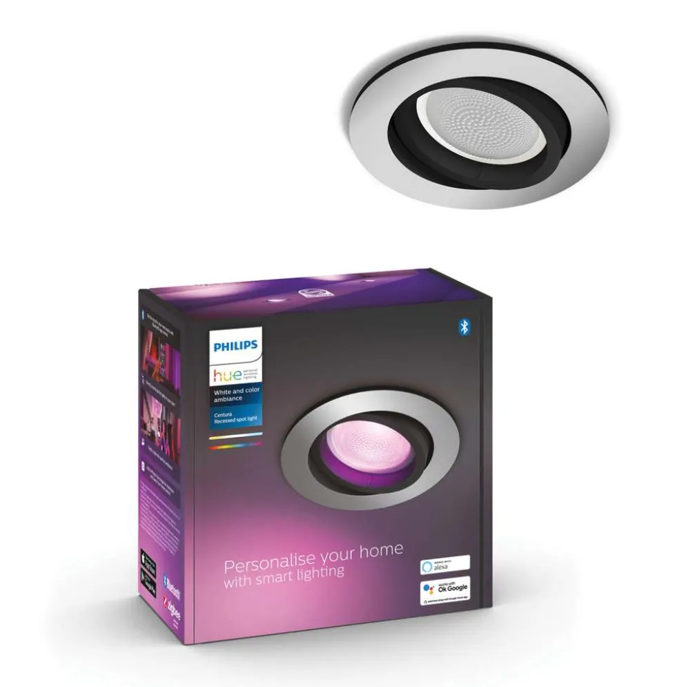 Philips Hue upotettava Centura -kohdevalaisin 4.2W 2000-6500K 400LM regular alumiini