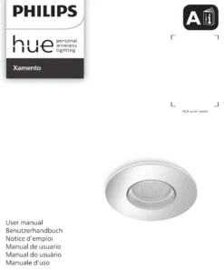 Philips Hue Xamento -upotettu alasvalo kylpyhuoneeseen 4.2W 2000-6500K 400LM musta