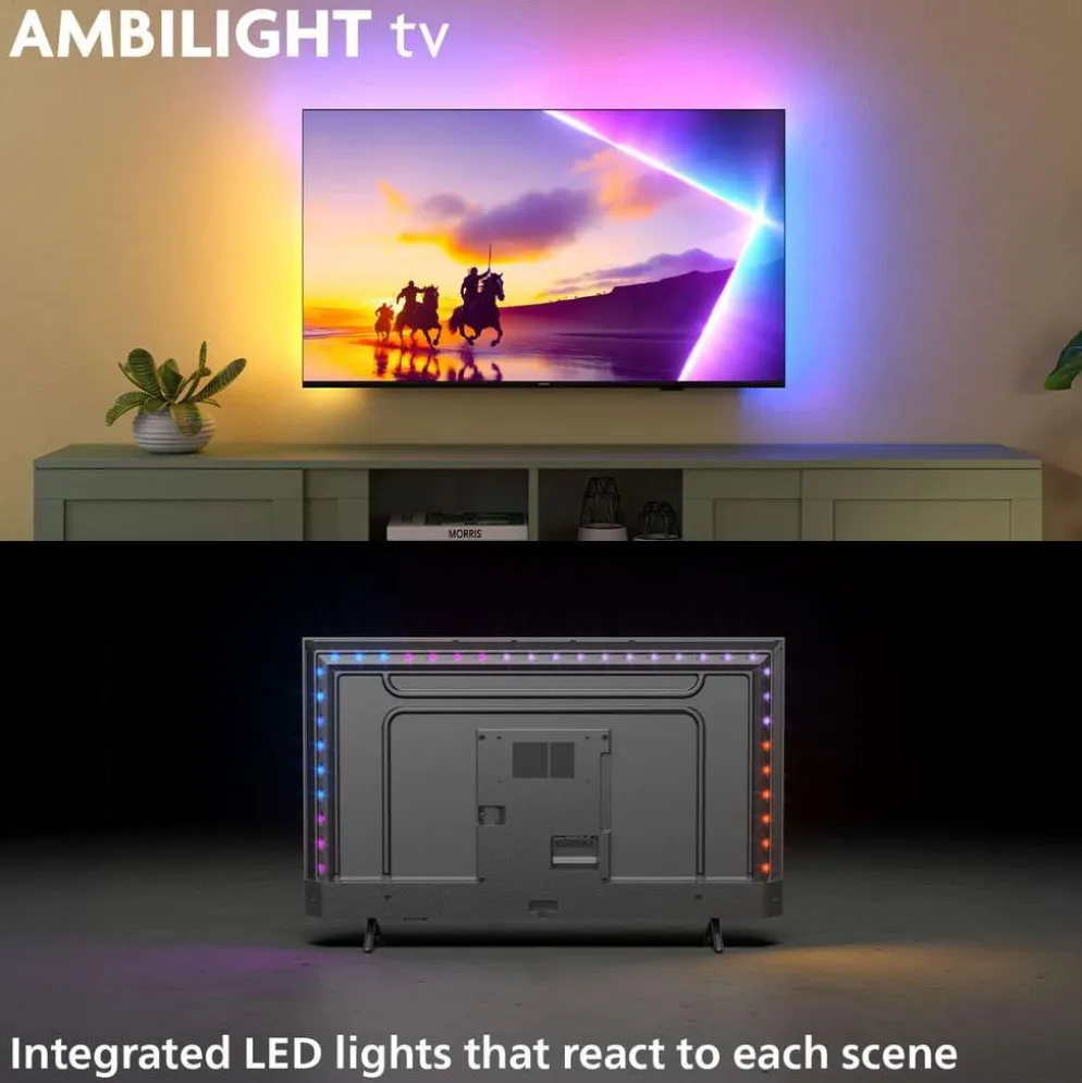 Philips 50" PUS8550 QLED UHD Smart Ambiligh TV