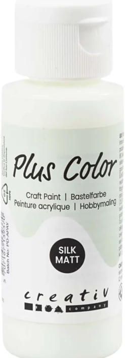 Plus Color askartelumaali 60 ml luonnonvalkoinen