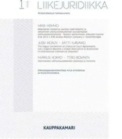 Pönkä, Liikejuridiikka 1/2016 - Riidanratkaisun teemanumero