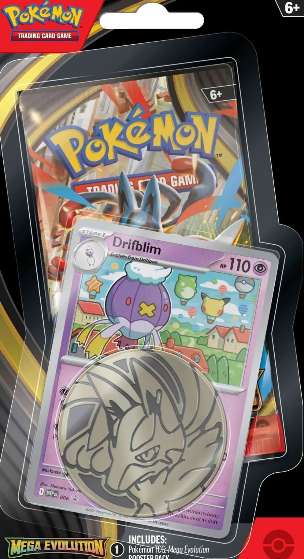 Pokemon Mega Evolution Checklane Drifblim, Drifloon keräilykortit