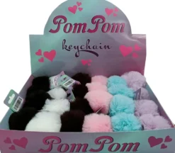 Pompom avaimenperä, 6 erilaista