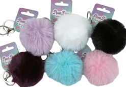 Pompom avaimenperä, 6 erilaista