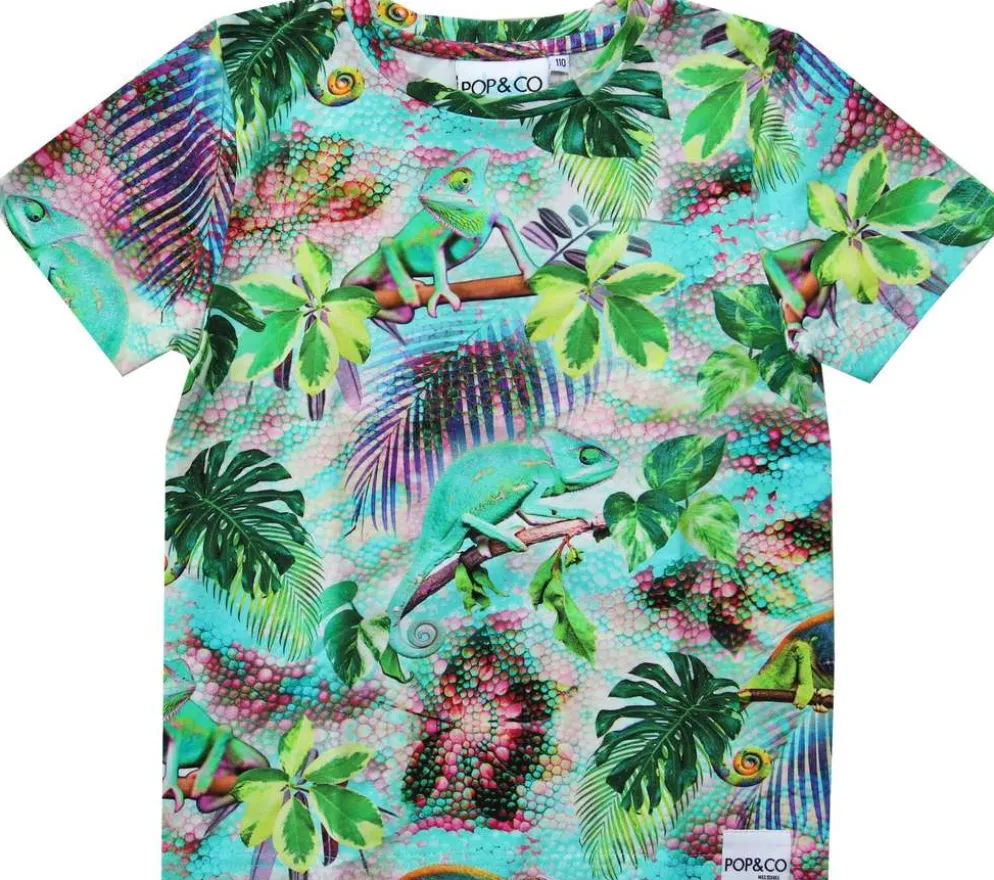 POP&Co lasten t-paita Allen Chameleon