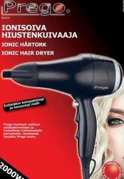 Prego ionisoiva hiustenkuivaaja PB7061C