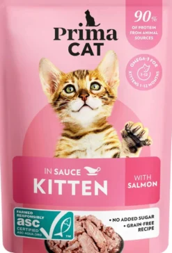 PrimaCat Lohta kastikkeessa pennuille 85 g