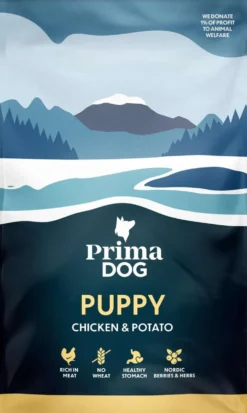 PrimaDog Kana-Peruna pennuille 3 kg