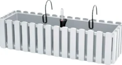 Prosperplast parvekelaatikko Boardee Fencycase valkoinen 58cm