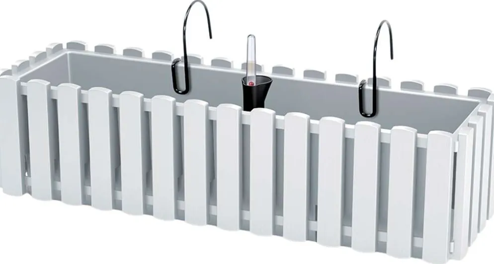 Prosperplast parvekelaatikko Boardee Fencycase valkoinen 58cm