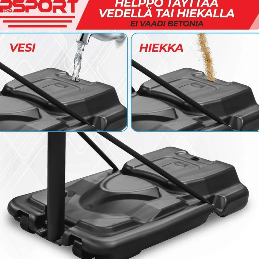 ProSport koripalloteline 1,5-3,05 m