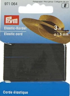 Prym pyöreä kuminauha 1,5 mm 3 m/pakkaus