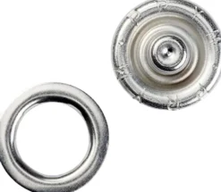 Prym rengaspainonappi 10 mm 10 kpl/pakkaus hopeanvärinen