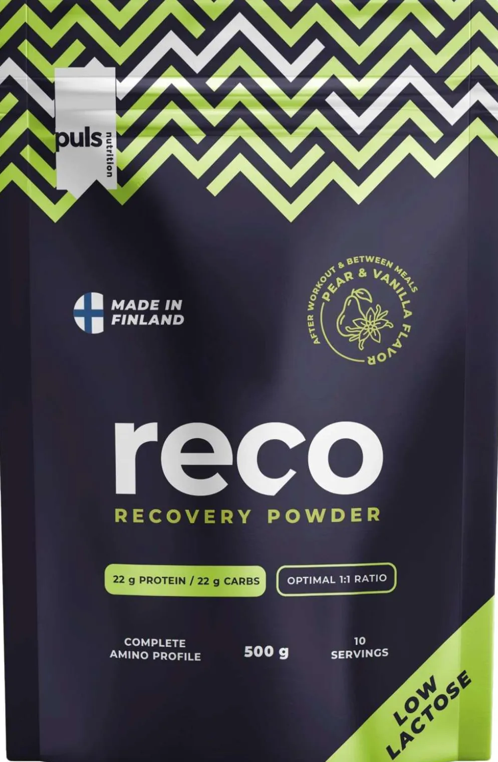 PULS Reco palautusjuoma Päärynä-vanilja 500g