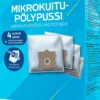 Rainbow pölypussi RB1300 4kpl + moottorisuodatin