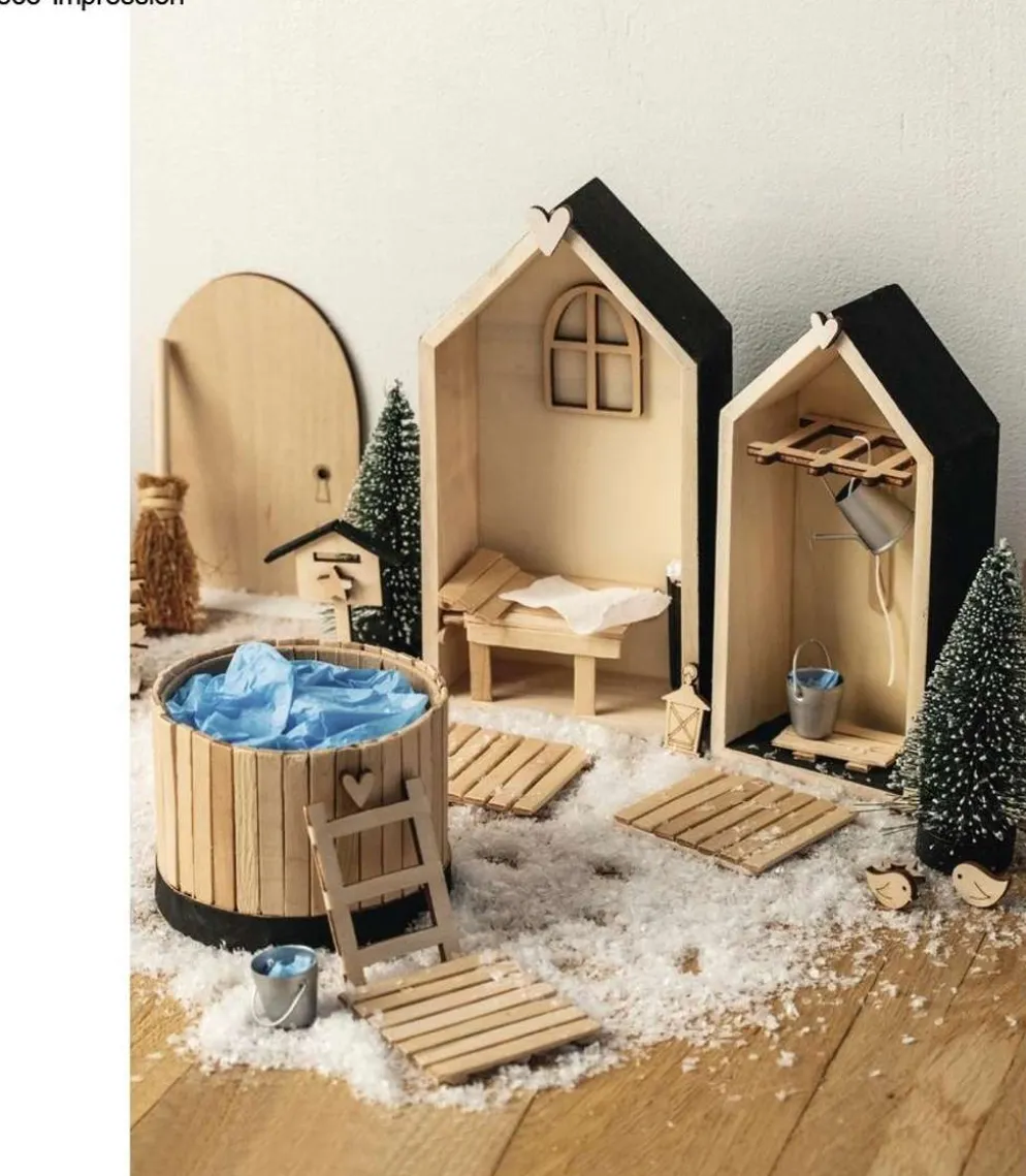 Rayher Hobby metallinen kastelukannu + ämpäri, 2 tyyppiä, 2-3 cm, itsepalveluarkki 4 kpl