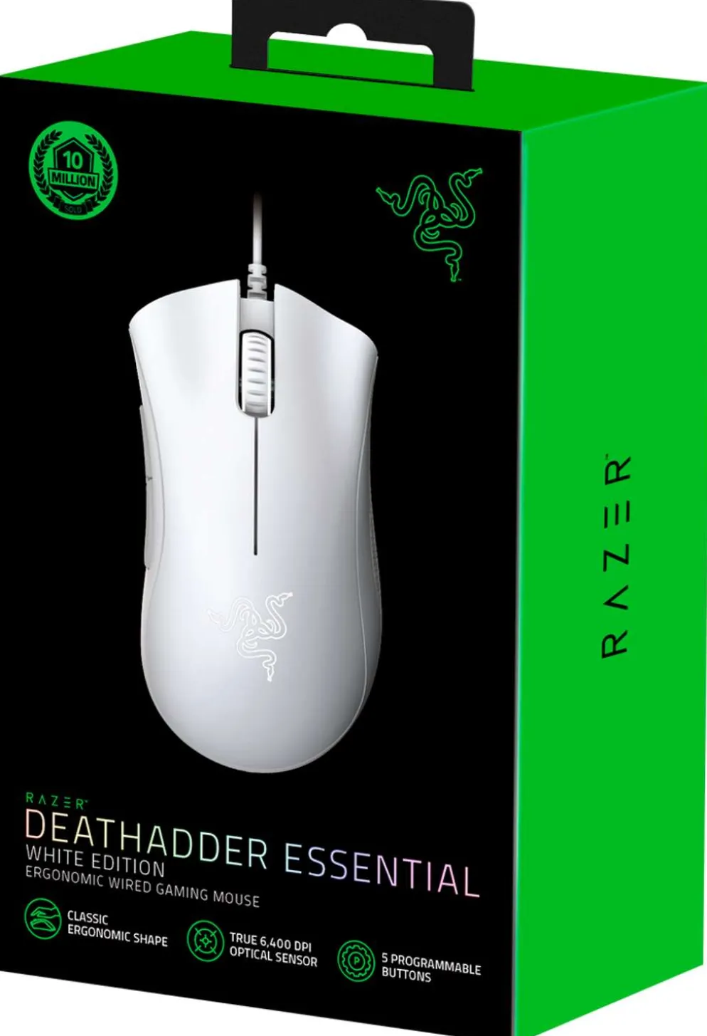 Razer Deathadder Essential pelihiiri valkoinen