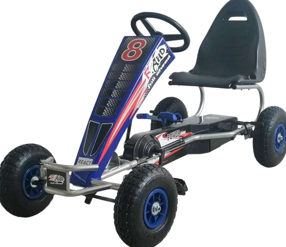 React polkuauto Racer sininen