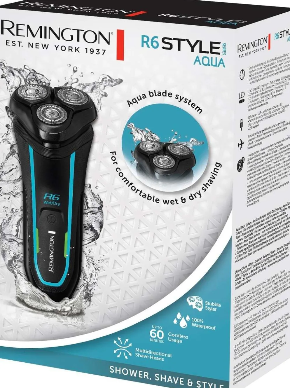 Remington parranajokone Styles Series Aqua R6 R6000