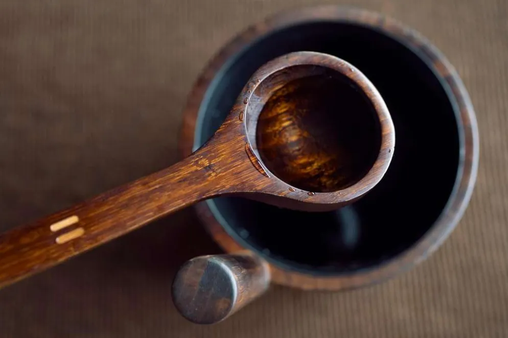 Rento Saunakauha bambu tumma