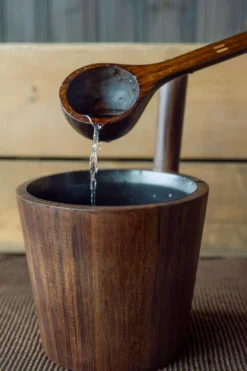 Rento Saunakauha bambu tumma