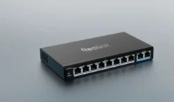 Reolink 10-porttinen PoE-kytkin jossa 120 W:n PoE-virranhallinta Musta